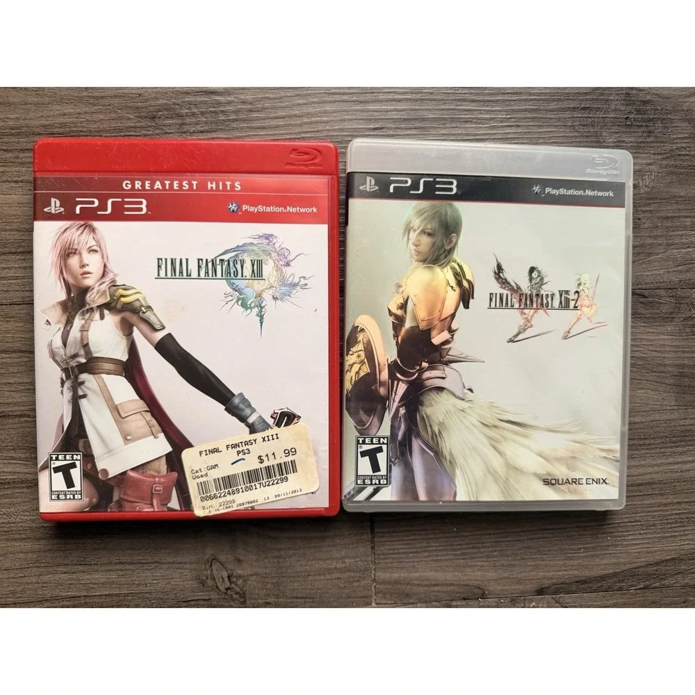 Final Fantasy XIII & XIII-2 PS3 Lot - Sony PlayStation 3 - CIB with Manuals